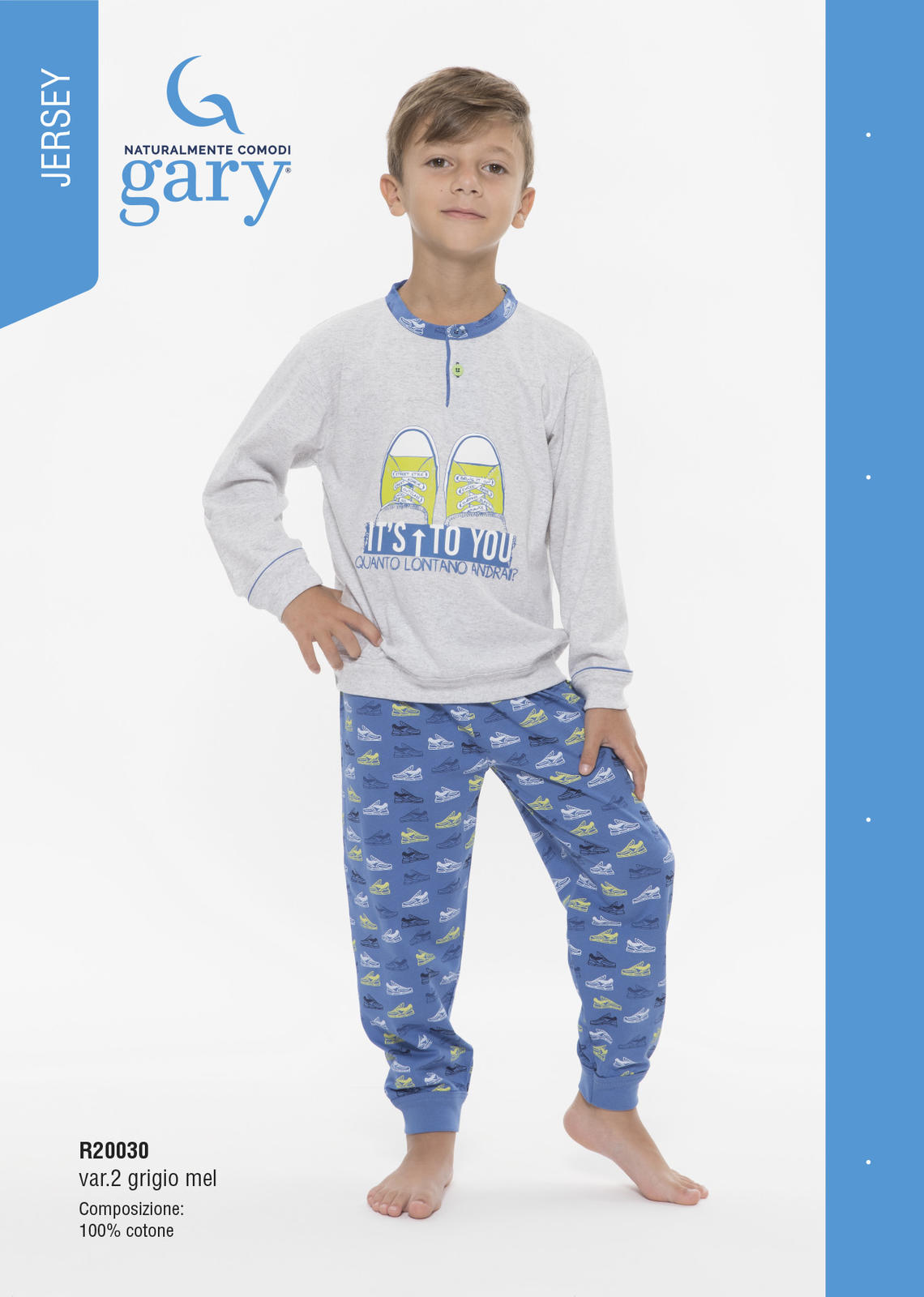 BOY'S PAJAMAS L/S R20030 Tellini S.r.l. Wholesale Clothing